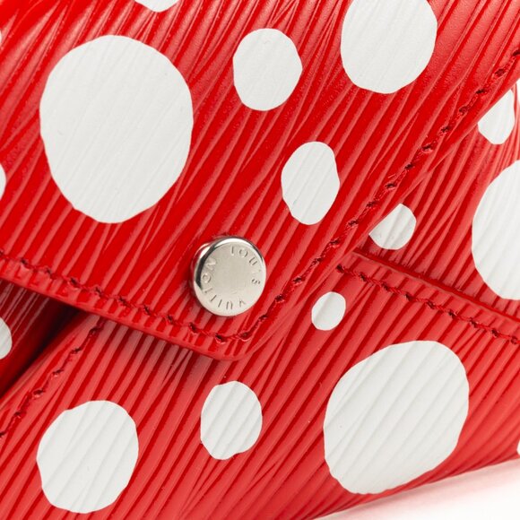Louis Vuitton x Yayoi Kusama Kirigami Red Epi Dotted Pochette - Picture 6 of 10